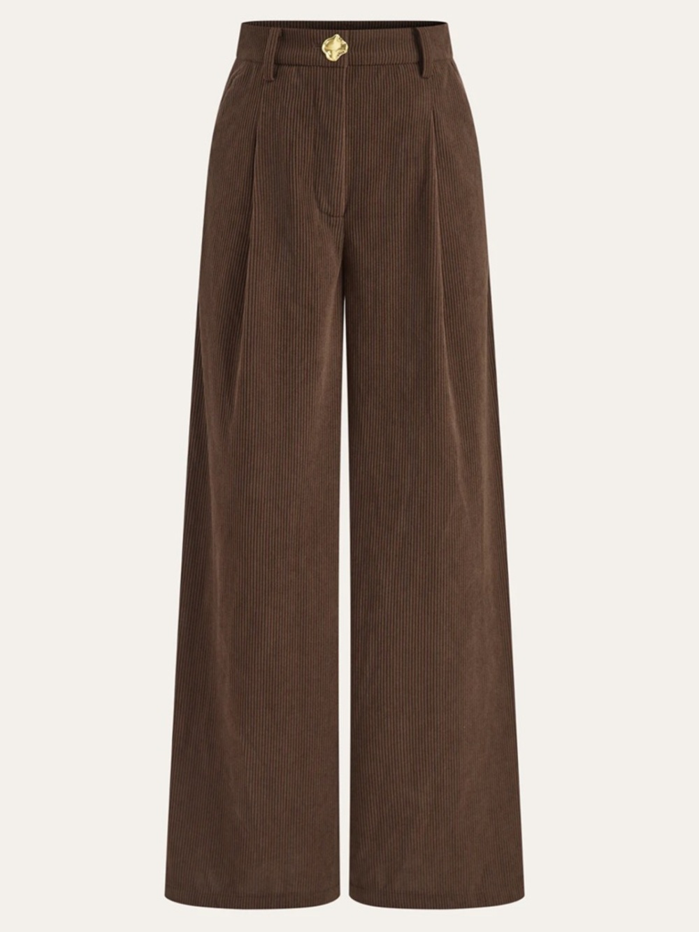 Corduroy Metal Button Vest & Wide-Leg Pants Set Size Medium NWT - Picture 3 of 10
